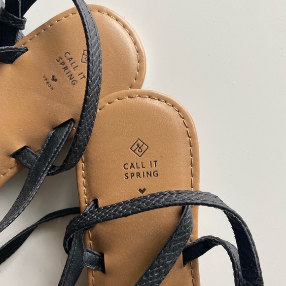 Call it Spring Lace Up Gladiator Sandals - Picture 2 of 3